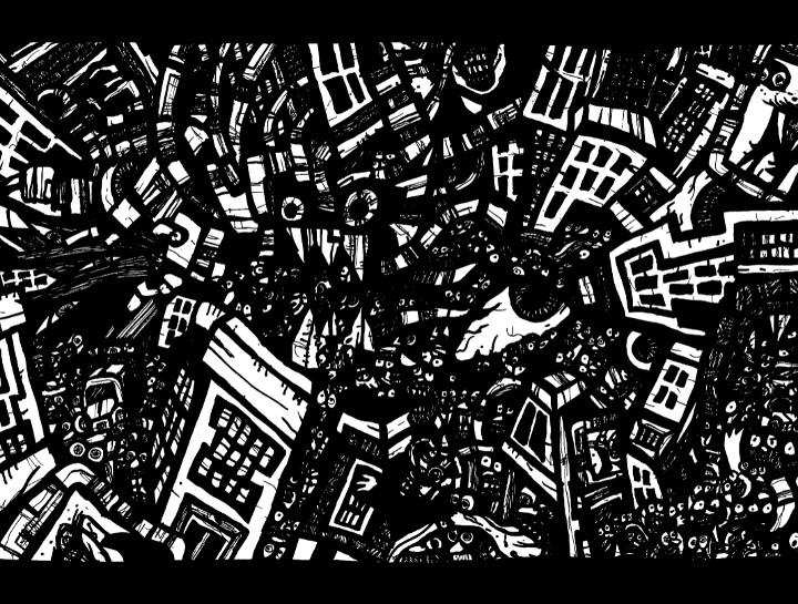 art doodle, ink drawings