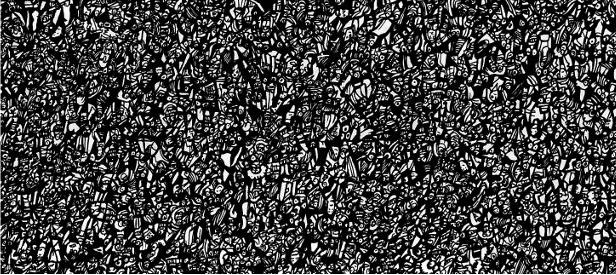black white art, urban art,