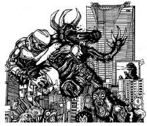 comic book drawings, manga monsters