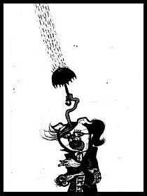 dark drawings,gothic rain,