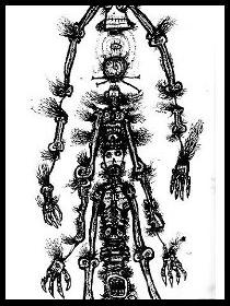 dark drawings,gothic totem