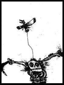 dark drawings,scarecrow