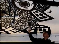 draw graffiti,ceiling murals