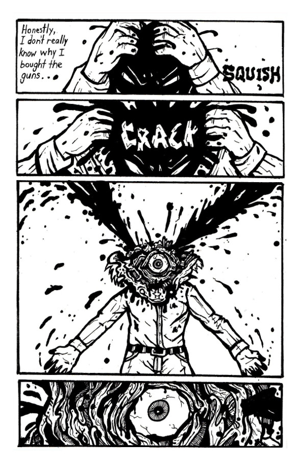 online comic books, body horror