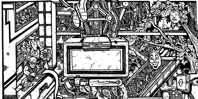 line art drawings, comic book blogs