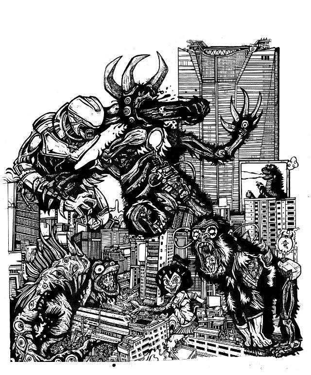 monster drawings, free manga online