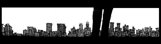 New York Drawings,pen and ink artwork, New York Skyline