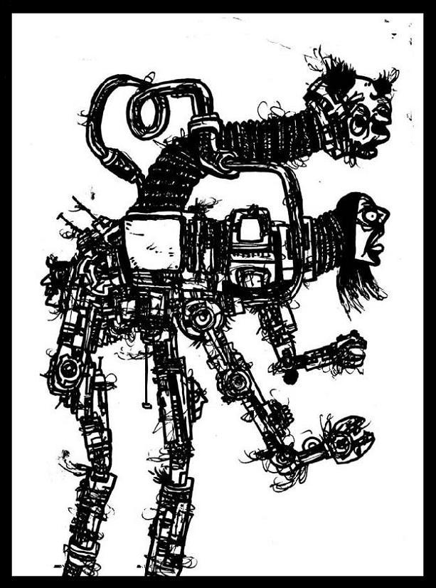 robots art,weird tales