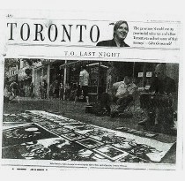 Mike Parsons,  sidewalk painting, National Post, Toronto Star