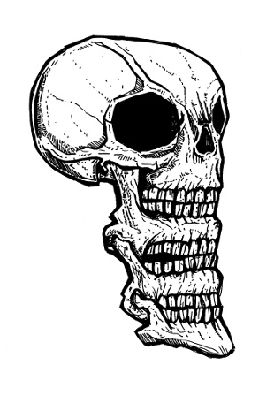 skull drawings,monsters