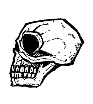 skull drawings, gothic