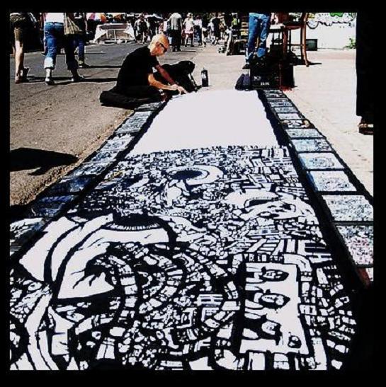 monster comics,street art,kensington market,ink drawings,painting,