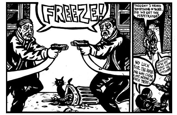 police comics,free comics online, weird stories, weird drawings,monster drawings