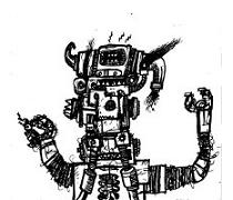 comic book drawings, robot monster