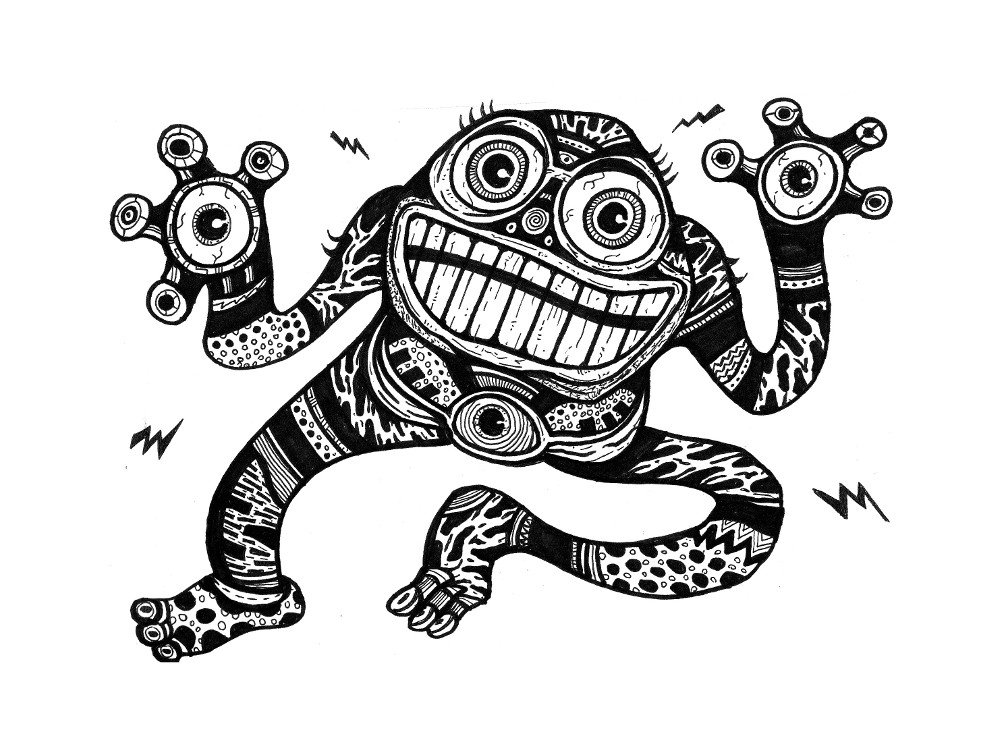 Cute Monsters, Japanese Drawings