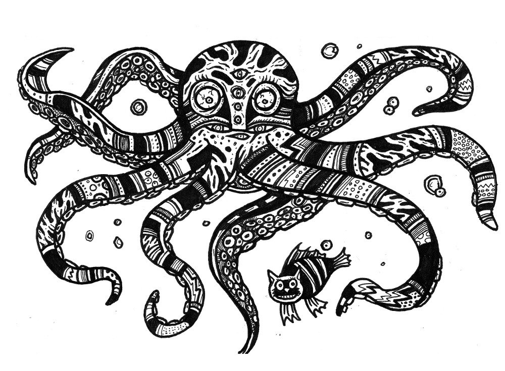 Cute Monsters, Japanese Drawings