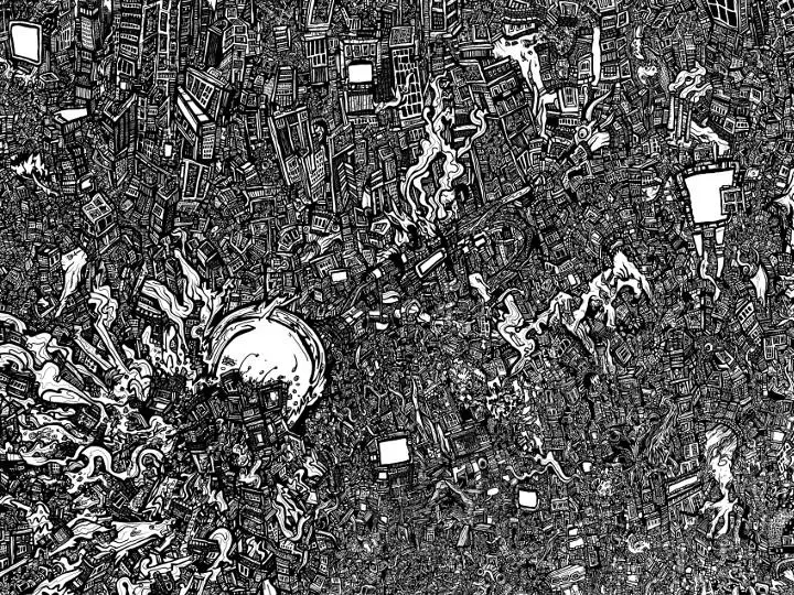 doodle art, comic book drawings