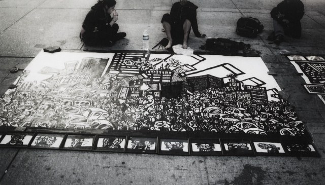 graffiti drawings, black and white