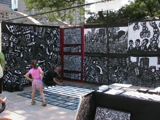 graffiti mural, outdoor art display