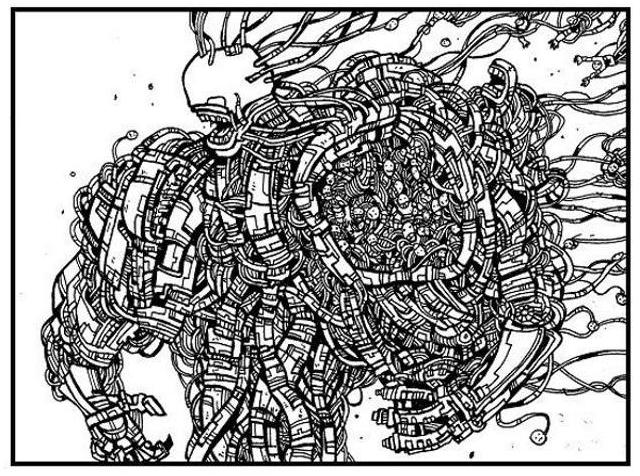 manga monsters,comic book art