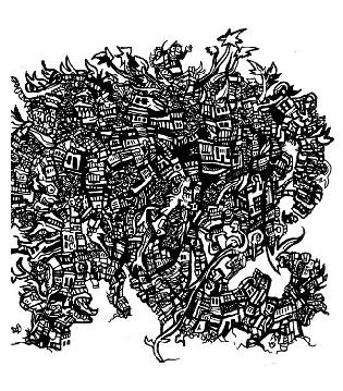 pen artwork, urban myths