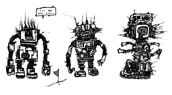 robots drawing,comics,art,underground,alternative,independent