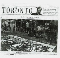 Mike Parsons,  sidewalk painting, National Post, Toronto Star